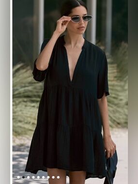 Anthropologie celandine Kallie flowy tunic dress women’s small new gauzy travel